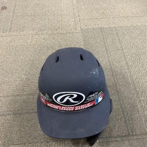 Used Rawlings MACH Batting Helmet w/Mask Navy Blue M/L 11614-S000233197