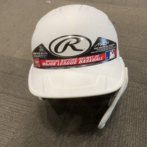 Used Rawlings MACH Batting Helmet w/Mask White M/L 11614-S000233192