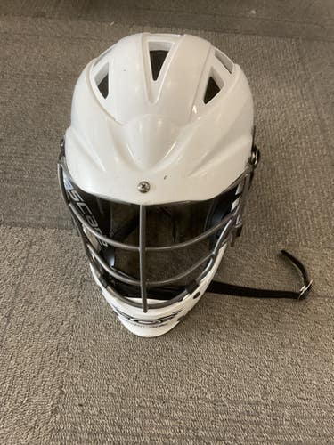 Used Cascade CS-R Lacrosse Helmet White One Size 11614-S000233114