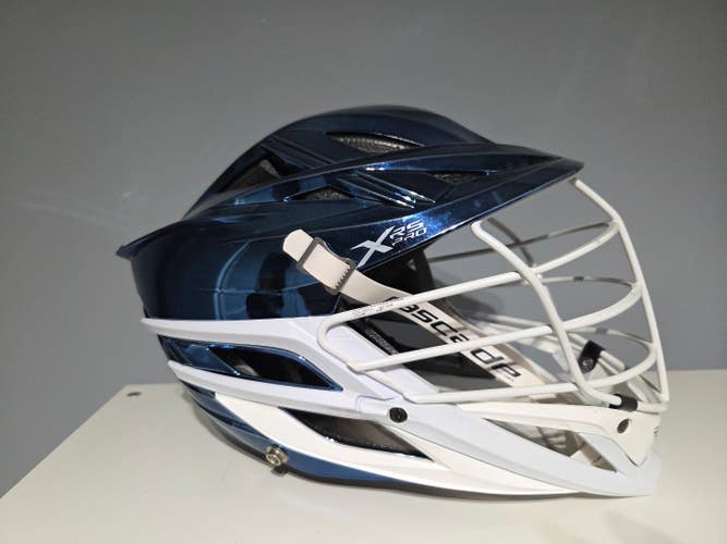 Light Blue Chrome Helmet Used Cascade XRS Pro
