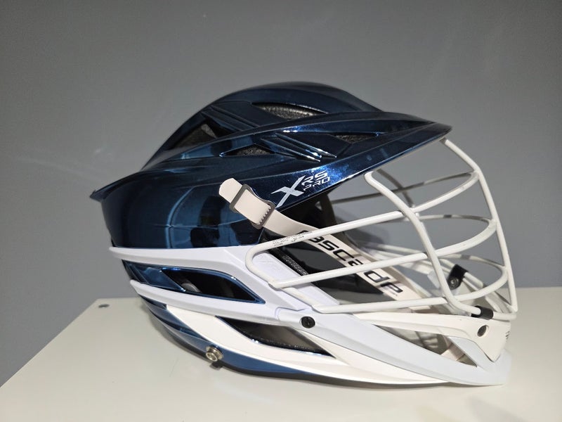 Light Blue Chrome Helmet Used Cascade XRS Pro