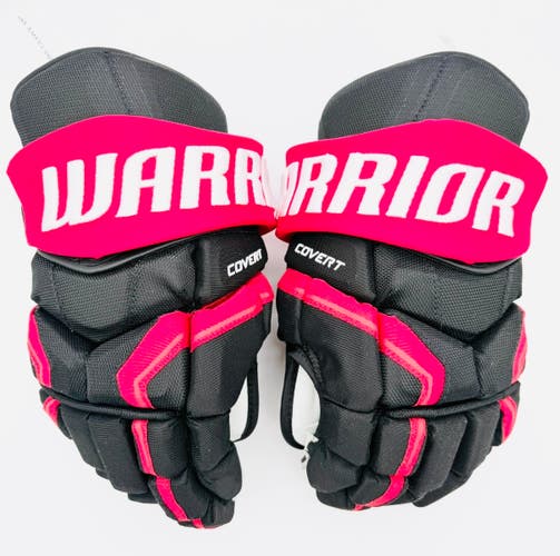 New New Jersey Devils Warrior Covert QRE Pro Team Hockey Gloves-15"-Grey Palms-Floating Cuff