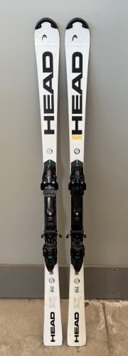 Men's 2024 HEAD WC Rebels e-SL FIS 165 cm Racing Skis With Bindings Max Din 20 (Used)