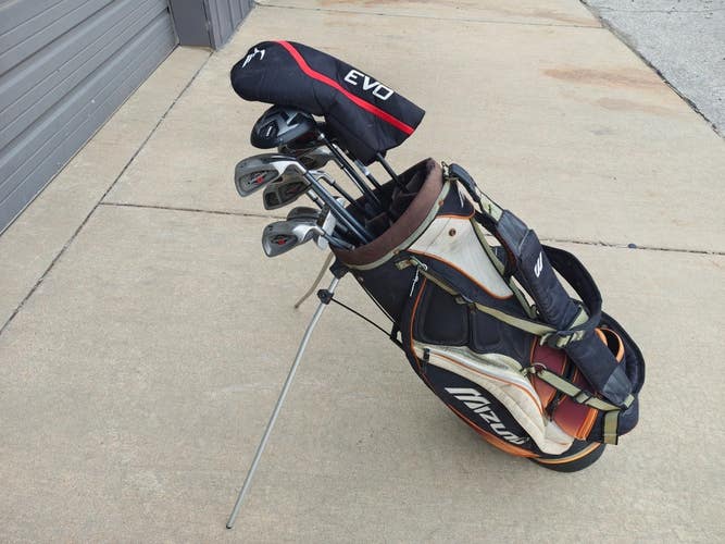 Callaway Wilson 15 Piece Regular Flex Complete Golf Set Mizuno Stand Bag