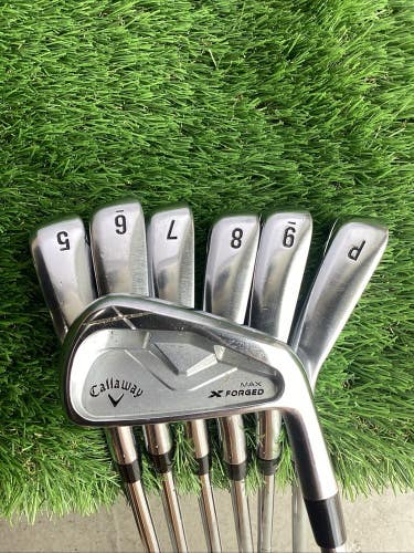 Callaway 2025 X Forged Max Iron Set 4-PW AMT Tour White X100 X Stiff Steel