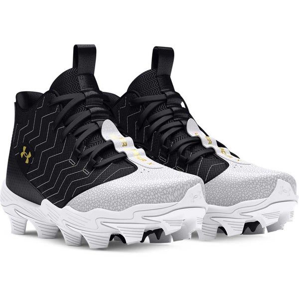 new youth 2.5 Under Armour Harper 9 Mid rubber molded/RM Jr Baseball Cleats BSBL