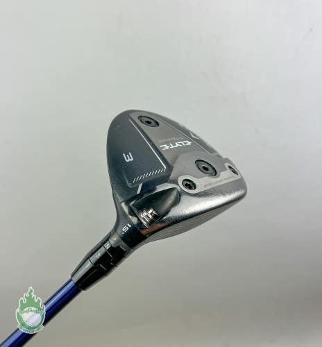RH Callaway ELYTE Titanium 3 Wood 15* Ventus TR 5-R Regular Graphite Golf Club