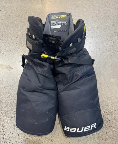 Used Junior Large Bauer Supreme Ultrasonic Hockey Pants