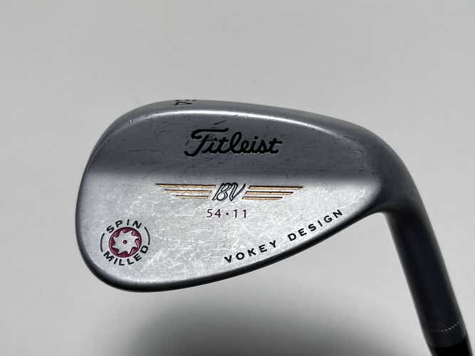 Titleist Vokey Spin Milled Chrome 2009 Wedge 54* 11 Bounce Wedge Steel Mens RH