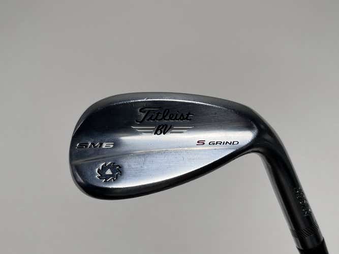 Titleist Vokey SM6 Tour Chrome Wedge 58* 10 Bounce S-Grind Wedge Steel Mens RH