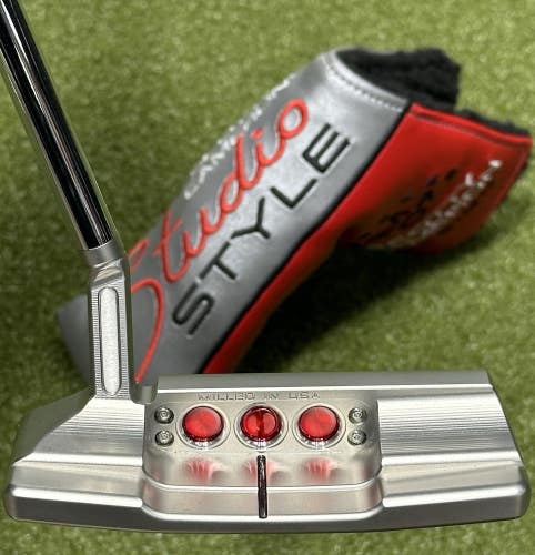 Scotty Cameron Studio Style Newport 2.5+ Plus Blade Putter 34" w/ Cover RH MINT!
