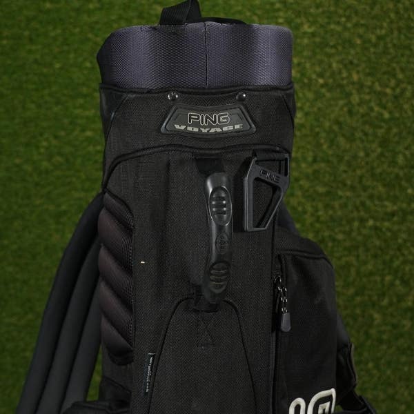 PING Voyage Stand Golf Bag Black 4-Way Divider Dual Strap ~ LOOK