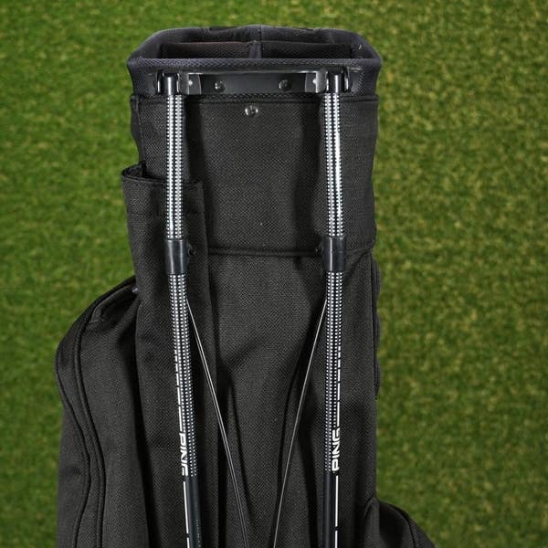 PING Voyage Stand Golf Bag Black 4-Way Divider Dual Strap ~ LOOK