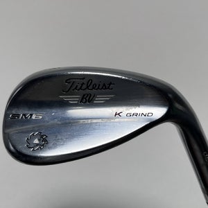 Titleist Vokey SM6 Tour Chrome Wedge 58* 12 Bounce K-Grind 75g Stiff Graphite RH