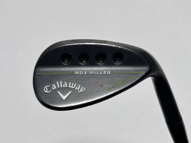 Callaway Mack Daddy 4 Black Wedge 58* 9 Bounce S-Grind S200 Wedge Steel Mens RH