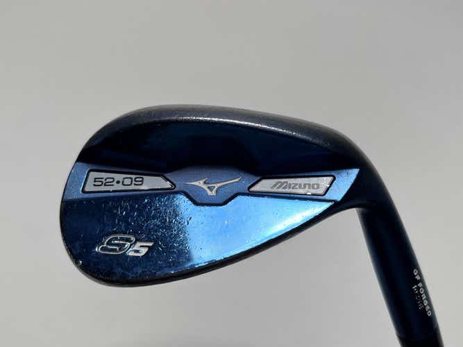 Mizuno S5 Blue Ion Wedge 52* 9 Bounce True Temper Dynamic Gold Wedge Steel RH