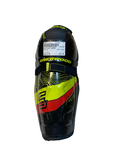Used Sher-wood LEGEND Youth Shin Guards Black 9" 11706-S000373543