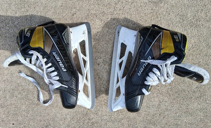 Bauer Supreme 3S Hockey Goalie Skates Regular Width 7 (Used)