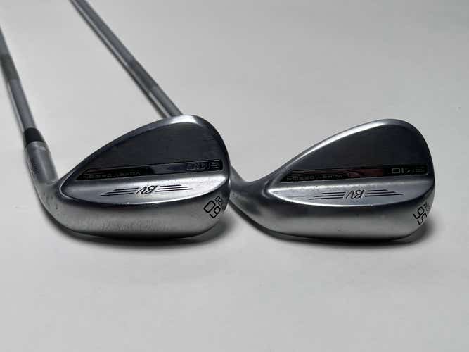 Titleist Vokey SM10 Tour Chrome Wedge Set 56* 8 60* 12 Vokey Wedge Steel Mens RH