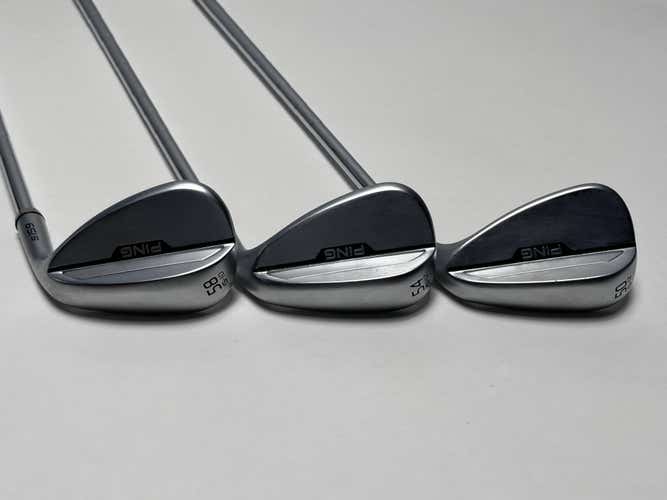 Ping s159 Chrome Fitter Wedge Set 50* 12 54* 12 58* 10 Black Dot Z-Z115 Steel RH
