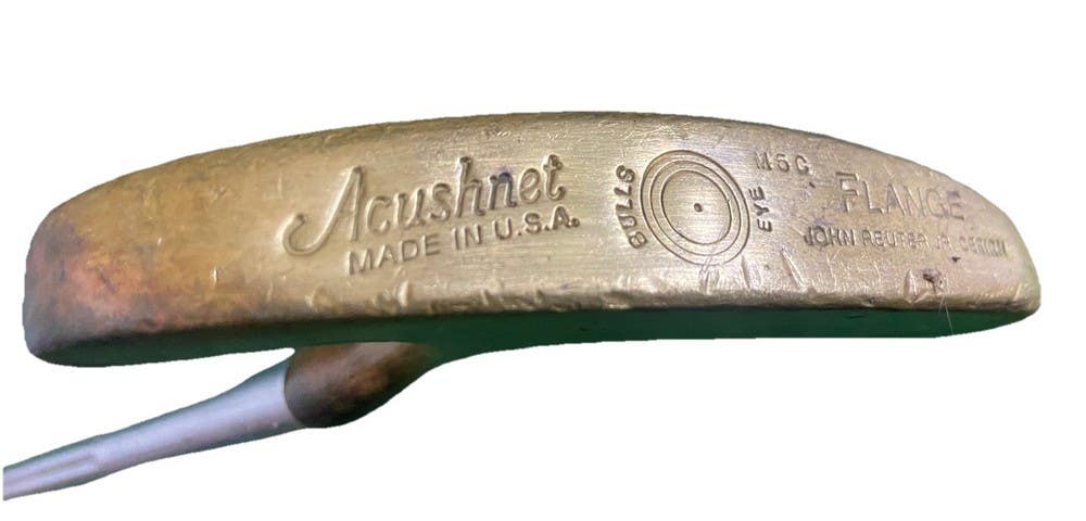 Acushnet Bullseye Flange M5C John Reuter Jr Putter Flare Tip Satin Shaft 35" RH