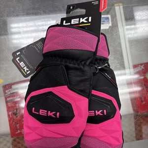 Leki WCR Venom SL 3D Mitt 25/26 Blk/Pink Size 9.0