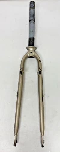 Trek FX Series Gold Hi-Ten Steel 700C Hybrid bike Fork 220mm 1-1/8" Steerer Tube