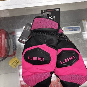 Leki WCR Venom SL 3D Mitt 25/26 Blk/Pink Size 8.0