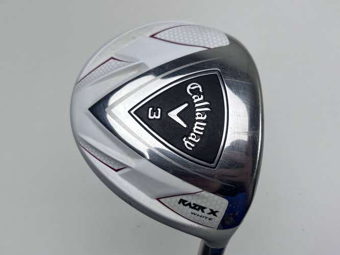 Callaway Razr X White 3 Fairway Wood 15* Grafalloy ProLaunch 65g Stiff RH