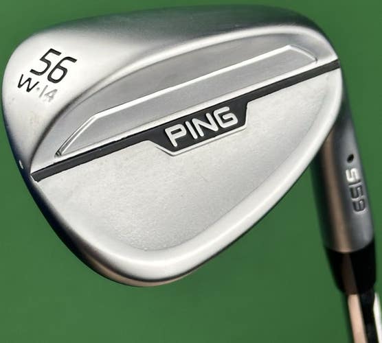 PING S159 Hydropearl Chrome Sand SW Wedge 56-14* W-Grind Steel Z-Z115 MINT!