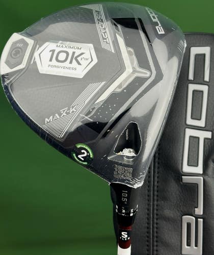 Cobra DS-Adapt MAX-K Driver 10.5* Stiff Flex Denali Red 50g w/ Cover NEW