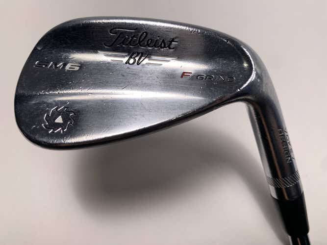 Titleist Vokey SM6 Tour Chrome Wedge 50* 8 Bounce F-Grind AMT Black S300 Stiff