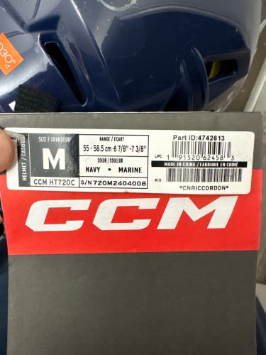 Medium CCM Tacks 720 Helmet (New)
