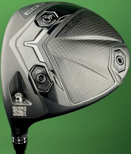 Cobra DS-Adapt LS Driver 9* LEFT Hand Stiff Flex LINQ Blue 6F4 LH NICE!