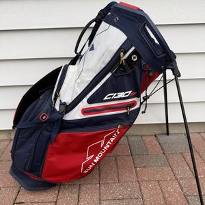 Sun Mountain C130s Stand Cart Bag Hybrid 15 Way Dividers Blue Red White USA