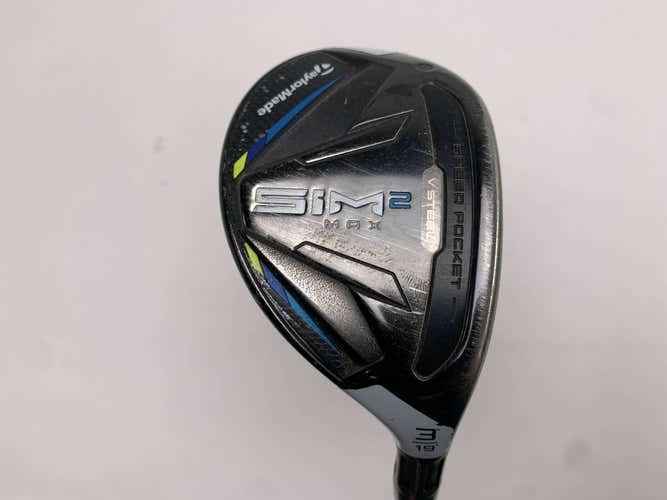 TaylorMade SIM2 MAX Rescue 3 Hybrid 19* Fujikura Ventus Blue 7S Stiff RH
