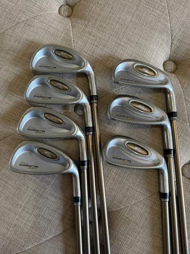 Cobra SS-i Oversize Iron Set 4-PW Aldila HM Tour Senior Flex +1/4 NICE