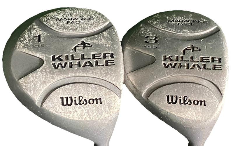 Wilson Killer Whale Maraging Wood Set 1W,3W RH Orca Regular Graphite New Grips