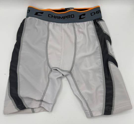 White Small Men's Champro Compression Shorts