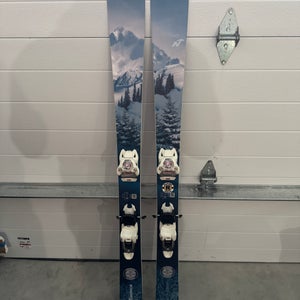 Women's 2024 All Mountain 151 cm Nordica Santa Ana 93 Skis With Marker 13 bindings! Lightly used!