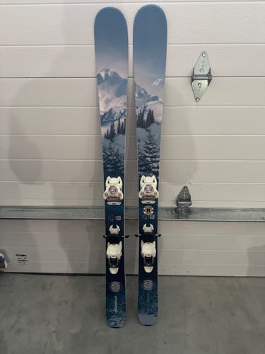 Women's 2024 All Mountain 151 cm Nordica Santa Ana 93 Skis With Marker 13 bindings! Lightly used!