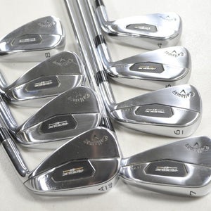 Callaway Rogue ST Pro 4-PW,AW Iron Set Stiff Flex Right Rifle 6.0 Steel # 213730
