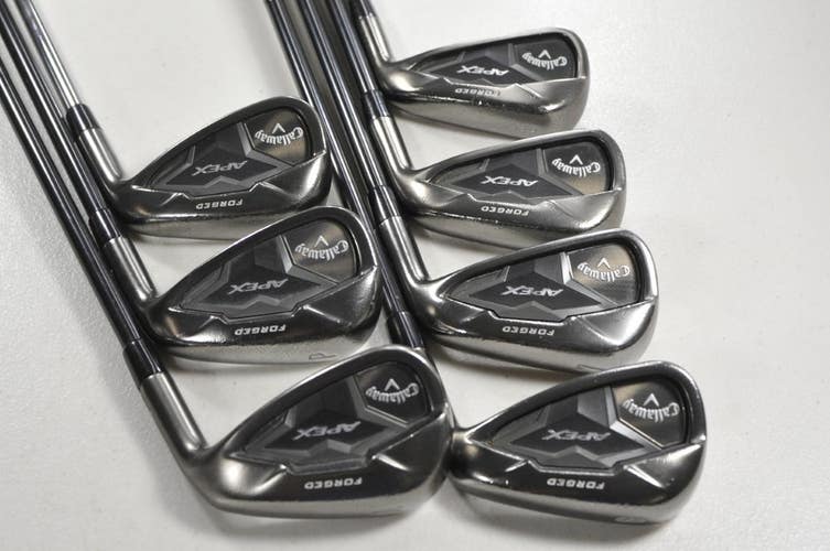 Callaway Apex Pro Smoke 19 5-PW,AW Iron Set Stiff RH Elevate 95g Steel # 213313