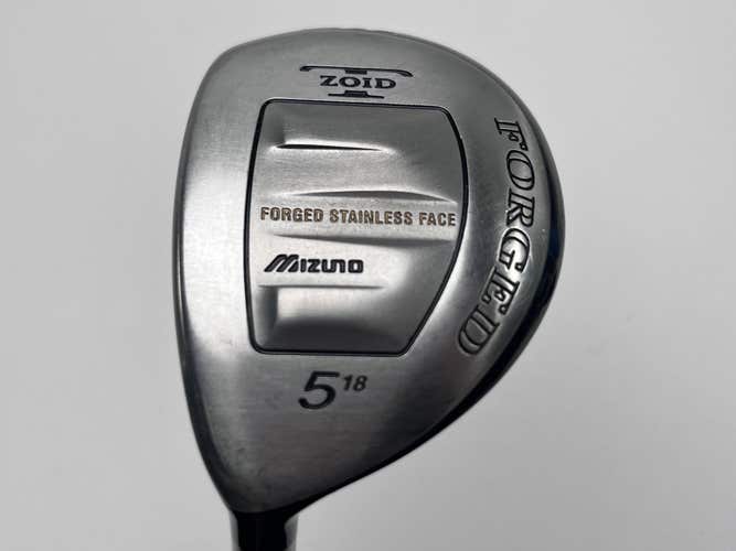 Mizuno T-Zoid Forged 5 Fairway Wood 18* Accel Arc Stiff Graphite Mens LH