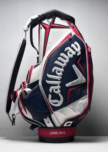 Callaway USA 2013 US Open Staff Bag Blue 6-Way Divide Single Strap Golf Bag