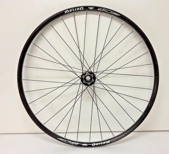 AZONIC Outlaw 32-Spoke Black Aluminum Disc Brake 29er Mtn Bike Front Wheel READ