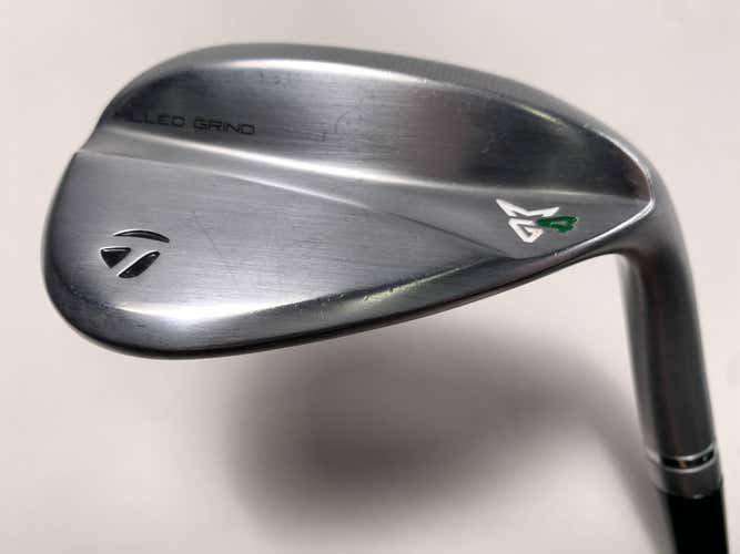TaylorMade Milled Grind 4 Chrome Wedge 60* 10 Bounce SB 115g Wedge Steel Mens RH