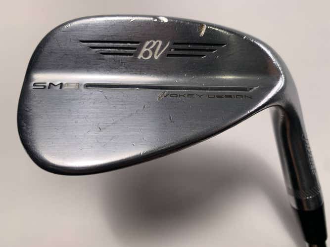 Titleist Vokey SM9 Tour Chrome Wedge 52* 12 Bounce F-Grind Wedge Steel Mens RH