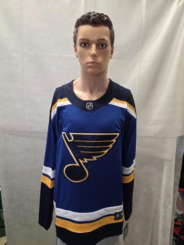 NWT St. Louis Blues Fanatics Breakaway Hockey Jersey L NHL