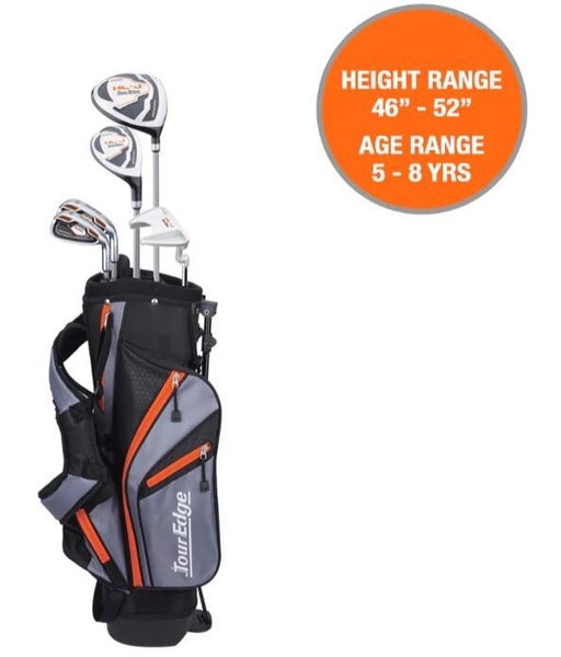 Tour Edge HL-J Junior 5-Piece Golf Set Ages 5-8 LEFT Hand LH Graphite #86037
